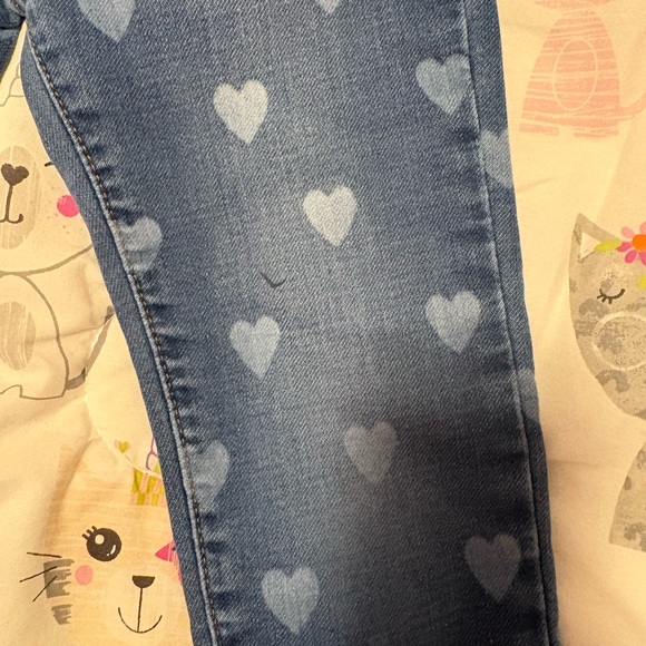 Mini Boden Denim Jeans with Heart and Cat Designs - Picture 5 of 5